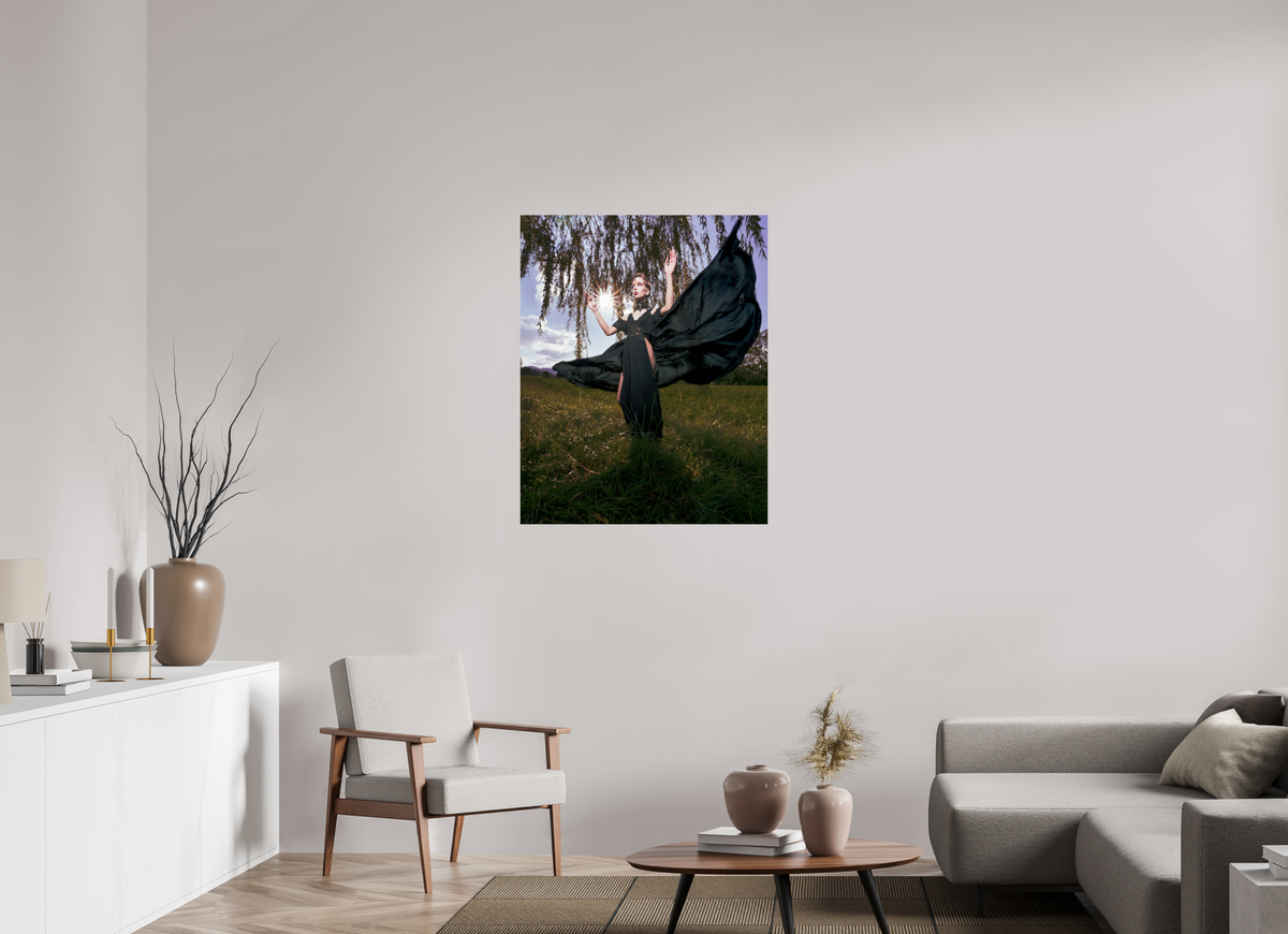80 x 100 cm, ChromaLuxe HD Metal Print (Aluminum sublimé) L'ange noir - I