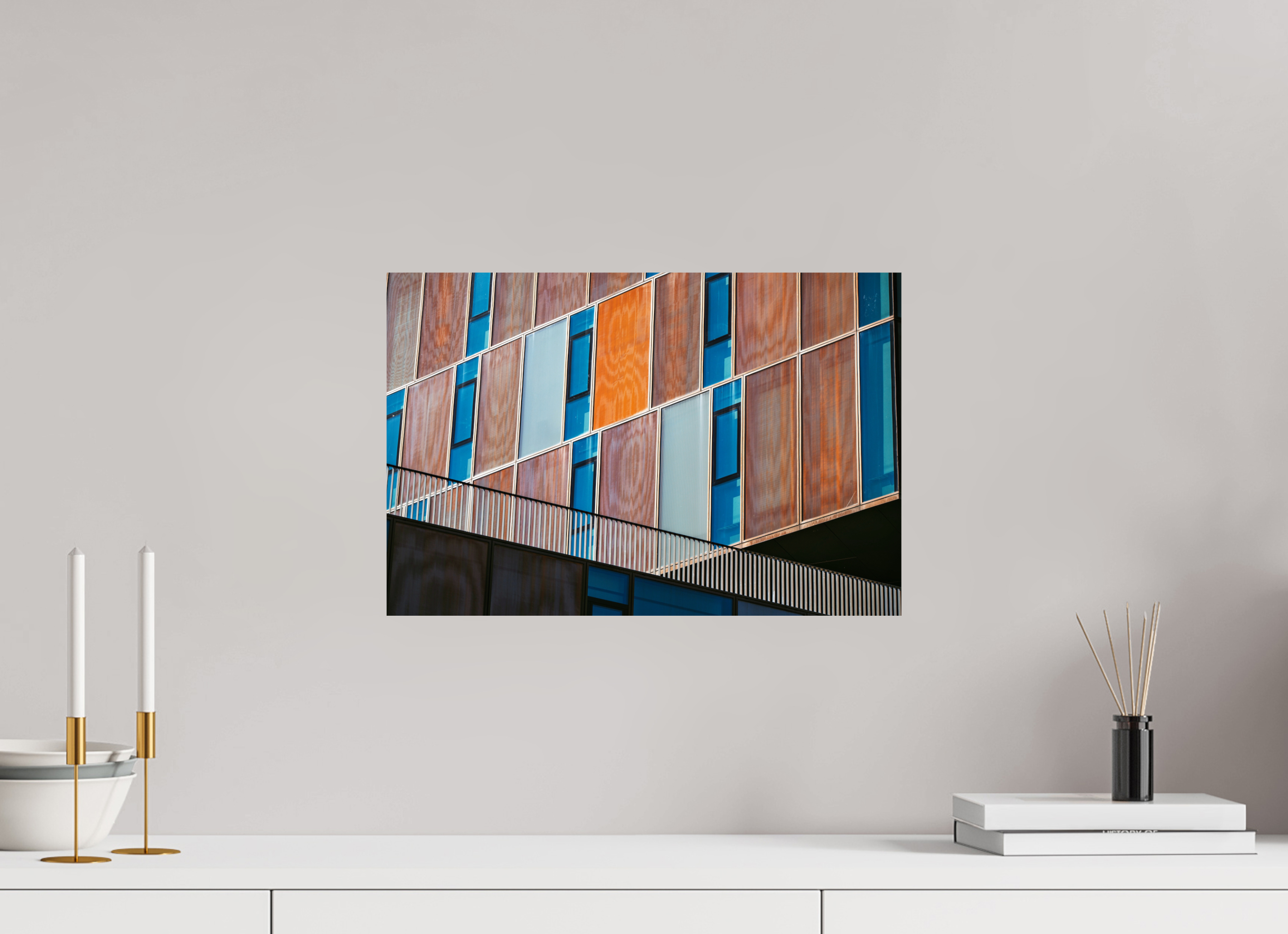 45 x 30 cm, ChromaLuxe HD Metal Print (Aluminum sublimé) Reflet de Structure - Fribourg 2024