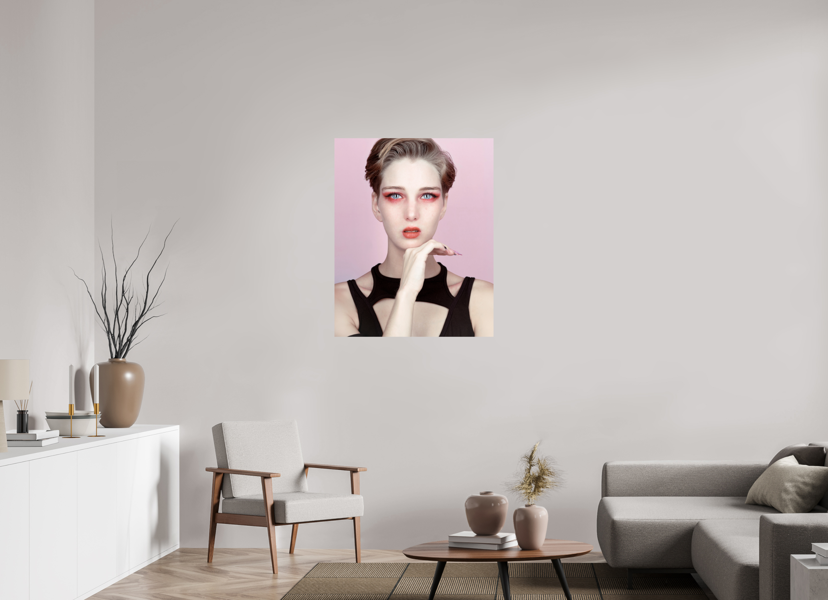 80 x 100 cm, ChromaLuxe HD Metal Print (Aluminium sublimé) Rosée d'agrumes