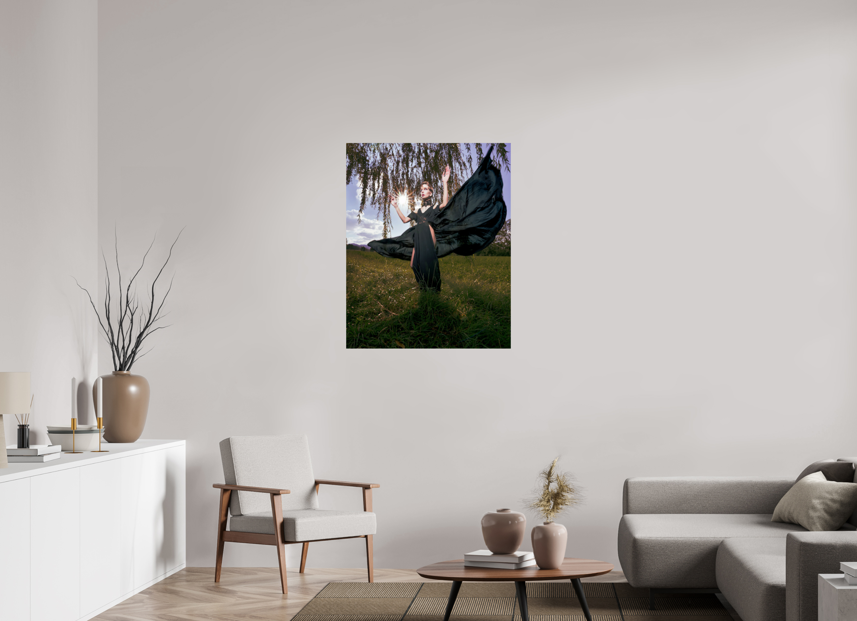 80 x 100 cm, ChromaLuxe HD Metal Print (Aluminum sublimé) L'ange noir - I