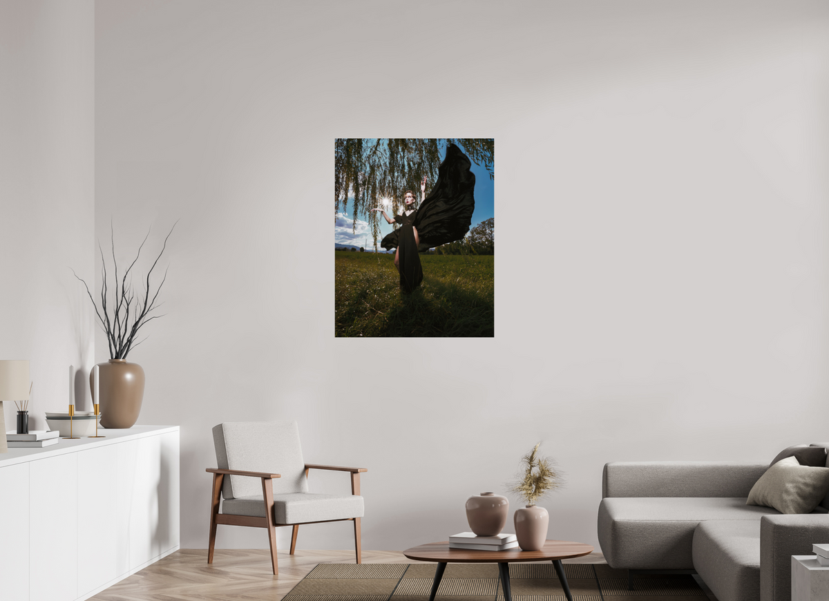 80 x 100 cm, ChromaLuxe HD Metal Print (Aluminum sublimé) L'ange noir - II