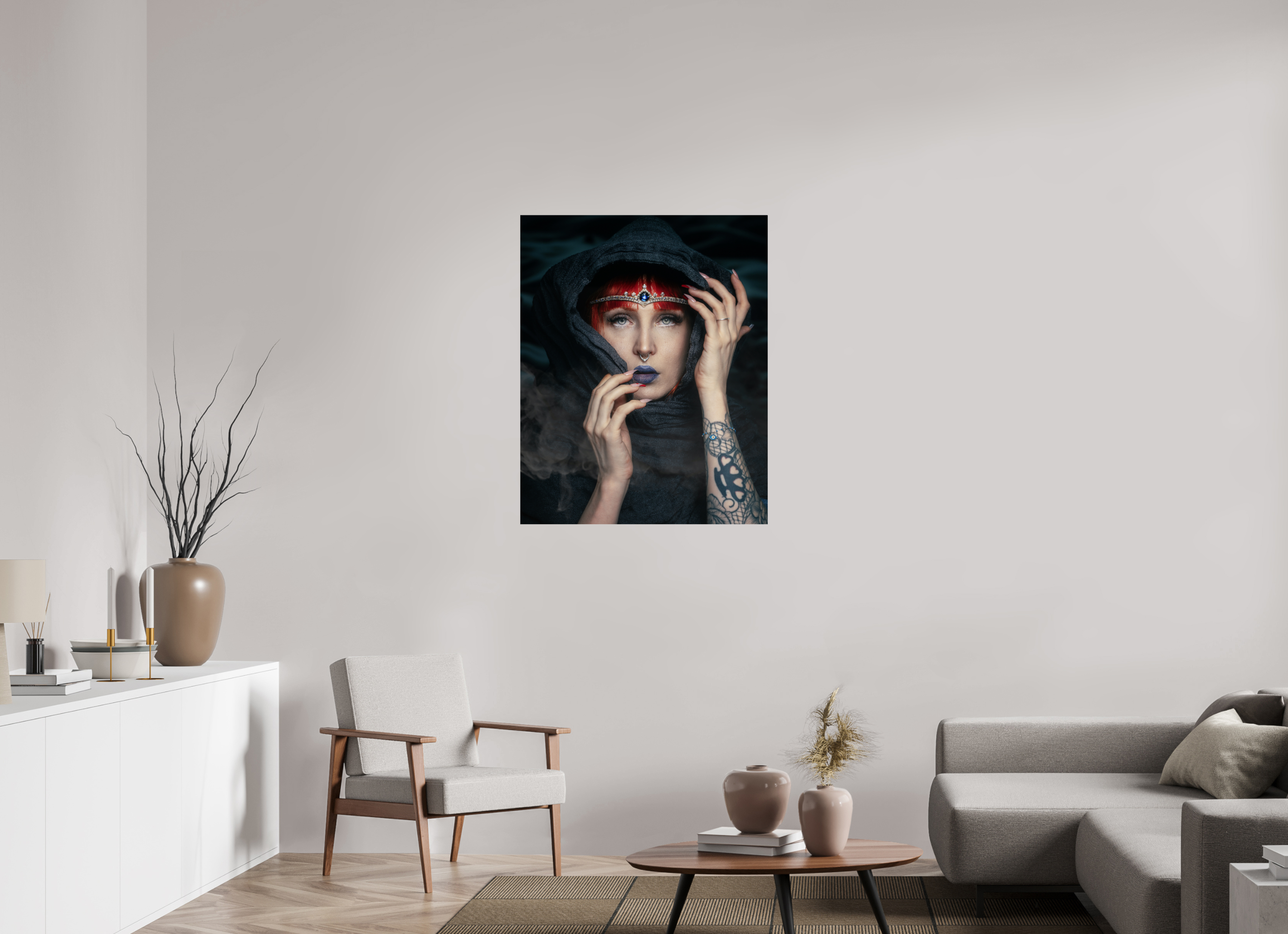 80 x 100 cm, ChromaLuxe HD Metal Print (Aluminum sublimé) The Witch